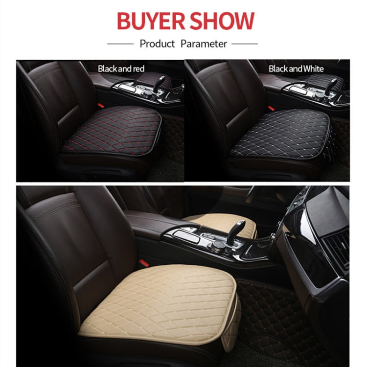 Car Seat Cushion Universal Simple Seat Cover Anti-slip Mat Auto Accessories (Black White) - Seat Accessories by PMC Jewellery | Online Shopping South Africa | PMC Jewellery | Buy Now Pay Later Mobicred