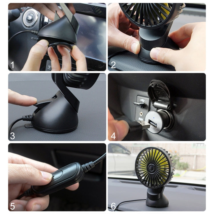 F402 Portable Car Center Console Sucker Electric Cooling Fan with Aromatherapy - Heating & Fans by PMC Jewellery | Online Shopping South Africa | PMC Jewellery