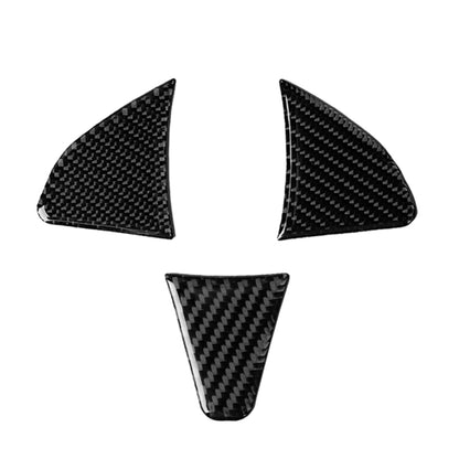 3 in 1 Car Carbon Fiber Steering Wheel Button Decorative Sticker for Honda Fit, Left and Right Drive Universal - Car Interior Mouldings by PMC Jewellery | Online Shopping South Africa | PMC Jewellery | Buy Now Pay Later Mobicred