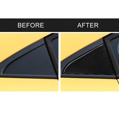 Car Carbon Fiber Rear Triangle Glass Decorative Sticker for Chevrolet Cruze 2009-2015, Left and Right Drive Universal - Car Interior Mouldings by PMC Jewellery | Online Shopping South Africa | PMC Jewellery | Buy Now Pay Later Mobicred