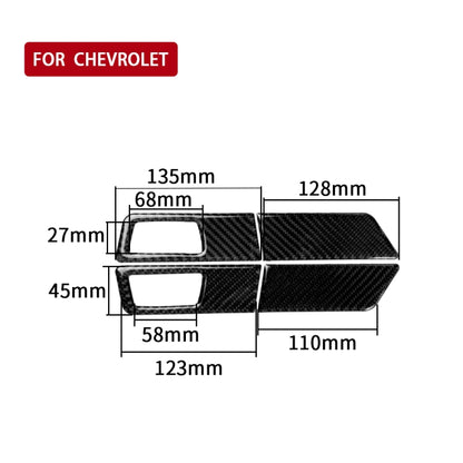 4 in 1 Car Carbon Fiber Turn Light Panel Decorative Sticker for Chevrolet Cruze 2009-2015, Left and Right Drive Universal - Car Interior Mouldings by PMC Jewellery | Online Shopping South Africa | PMC Jewellery | Buy Now Pay Later Mobicred