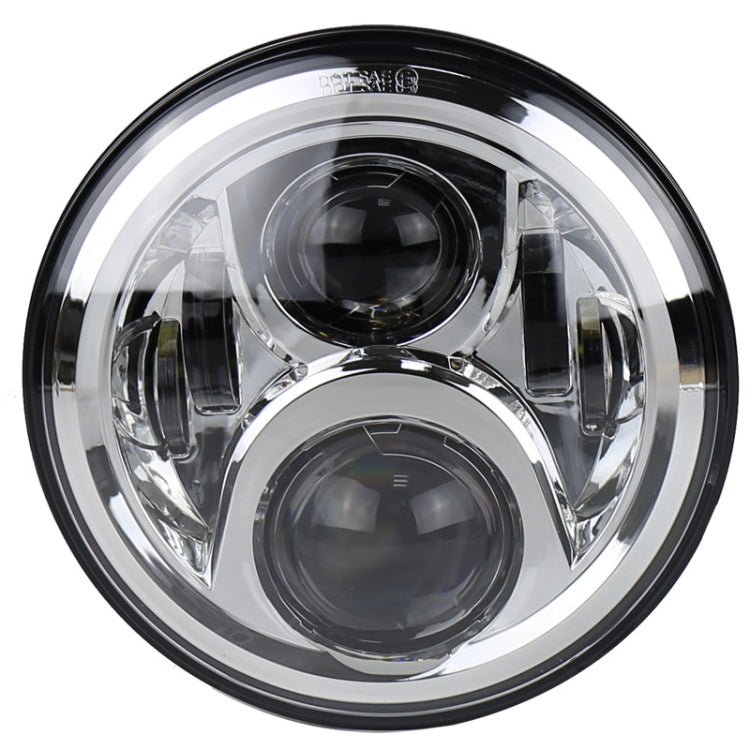 7 inch Round LED Motorcycle Headlight Modified Spotlight for Honda (Silver) - Headlights by PMC Jewellery | Online Shopping South Africa | PMC Jewellery | Buy Now Pay Later Mobicred