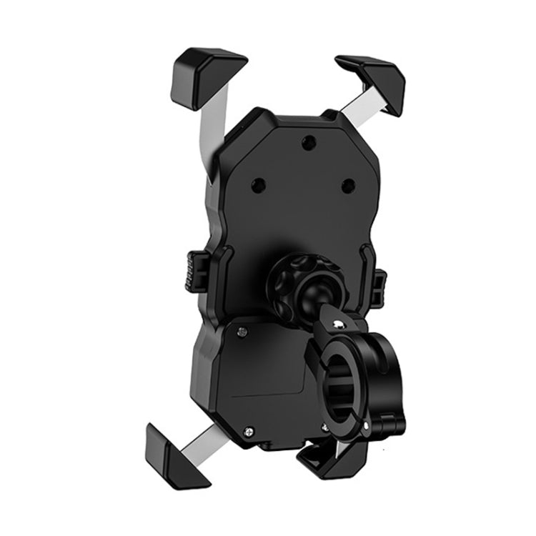 Motorcycle / Bicycle Semi-automatic Contraction Fixing Bracket Phone Holder - Holder by PMC Jewellery | Online Shopping South Africa | PMC Jewellery | Buy Now Pay Later Mobicred