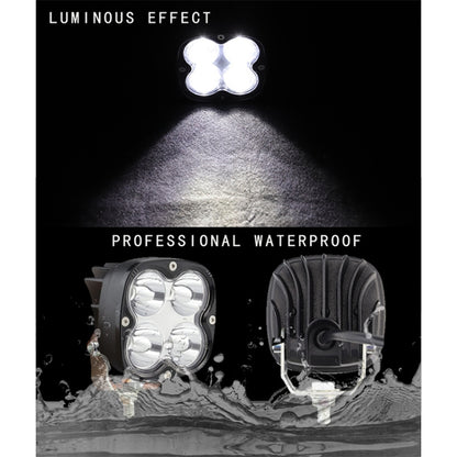 DC9-80V 40W Car 4LEDs Spotlight Work Light / Fog Lamp - Work Lights by PMC Jewellery | Online Shopping South Africa | PMC Jewellery | Buy Now Pay Later Mobicred