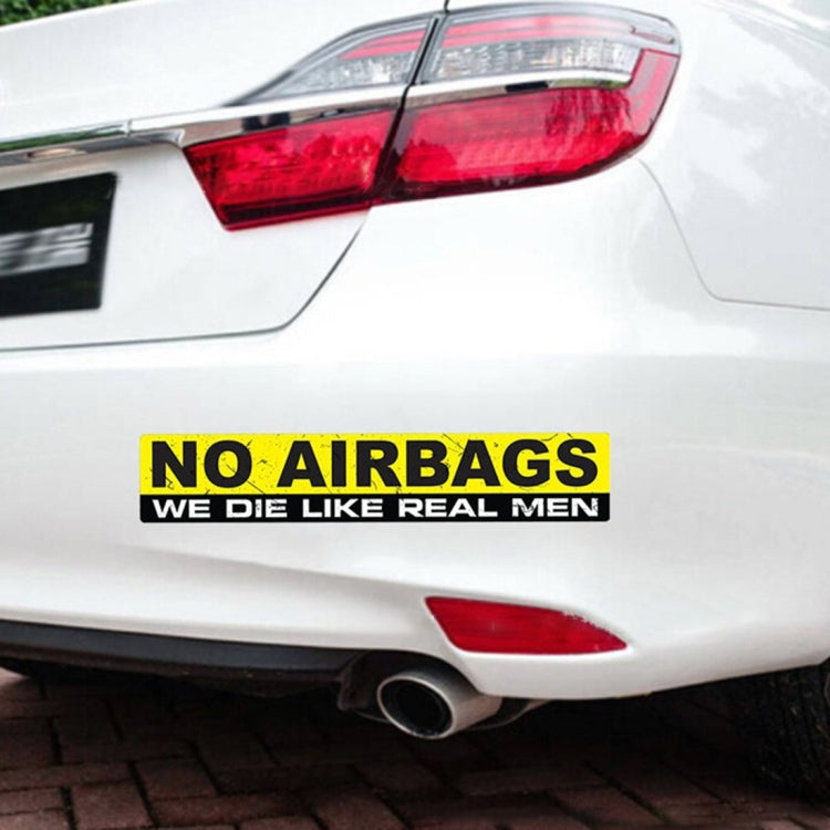 10 PCS Car NO AIRBAGS Words Random Decorative Sticker - Decorative Sticker by PMC Jewellery | Online Shopping South Africa | PMC Jewellery | Buy Now Pay Later Mobicred