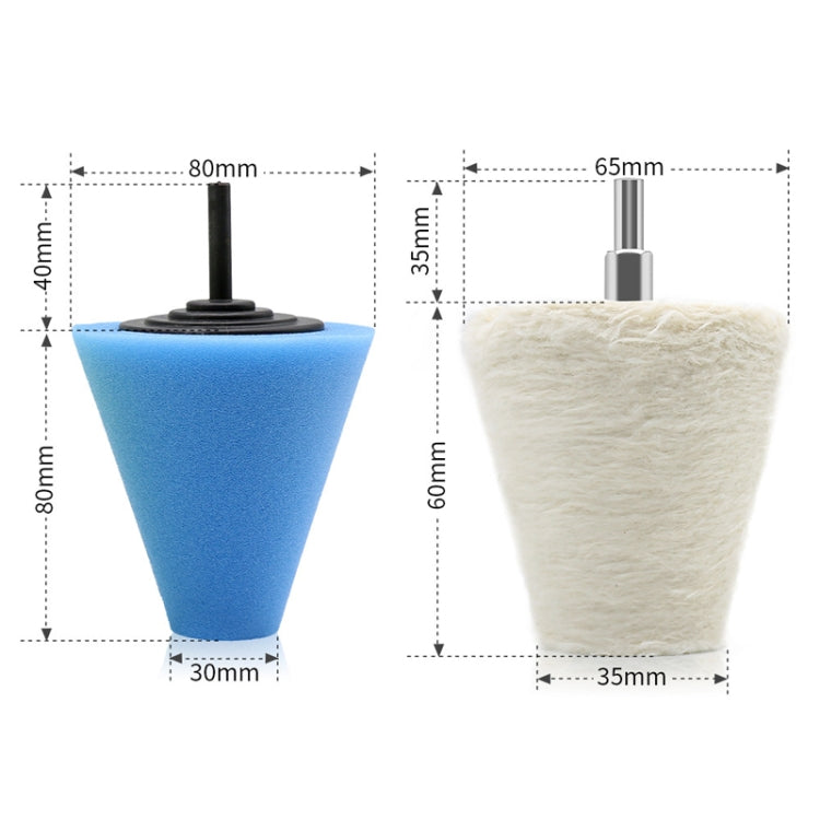 7 in 1 3 inch Car Polishing Disc Set Wheel Rim Polishing Waxing Sponge - Polishing Machine & Accessories by PMC TechLife | Online Shopping South Africa | PMC TechLife | Buy Now Pay Later Mobicred