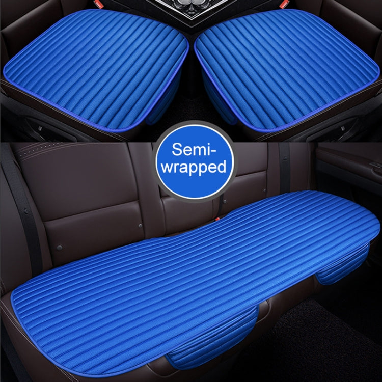 3 in 1 Car Seat Cushion Free Binding Half Inclusive Seat Mat Set (Blue) - Seat Accessories by PMC Jewellery | Online Shopping South Africa | PMC Jewellery | Buy Now Pay Later Mobicred