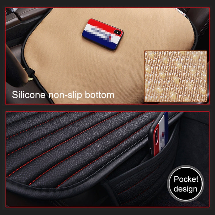 3 in 1 Car Seat Cushion Free Binding Half Inclusive Seat Mat Set (Blue) - Seat Accessories by PMC Jewellery | Online Shopping South Africa | PMC Jewellery | Buy Now Pay Later Mobicred