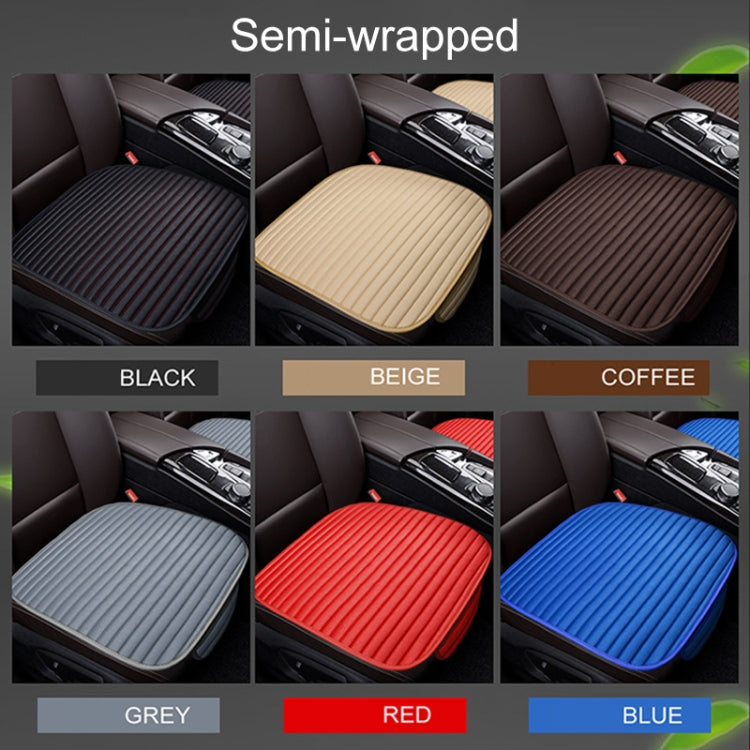 3 in 1 Car Seat Cushion Free Binding Half Inclusive Seat Mat Set (Beige) - Seat Accessories by PMC Jewellery | Online Shopping South Africa | PMC Jewellery | Buy Now Pay Later Mobicred