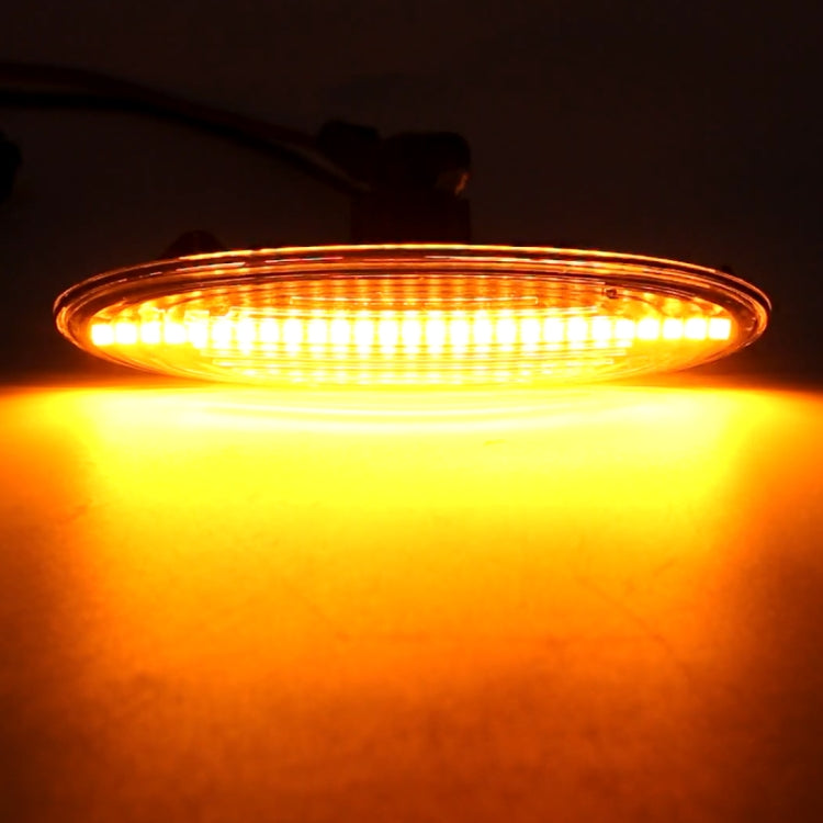 2 PCS DC12V / 5W Car LED Dynamic Blinker Side Lights Flowing Water Turn Signal Light for Lexus, Amber Light (Transparent) - free shipping - PMC TechLife - Order now!