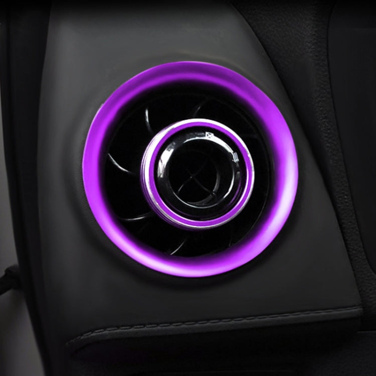 8 PCS Car Aluminum Alloy Air Conditioner Knob Case and Base for Honda XR-V (Purple) - Decoration Rings by PMC Jewellery | Online Shopping South Africa | PMC Jewellery | Buy Now Pay Later Mobicred