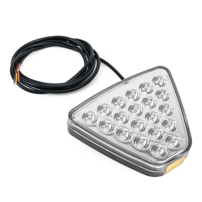 DC12V 1W Car Triangle Highlight Brake Lights Reversing Light with 20LEDs SMD-3528 (Transparent) - Brake Lights by PMC Jewellery | Online Shopping South Africa | PMC Jewellery | Buy Now Pay Later Mobicred