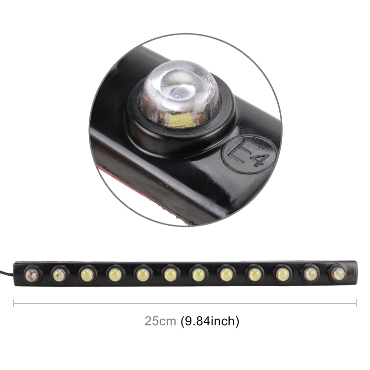 12LEDs SMD-5050 DC12V / 2.6W / 5500K / 131LM Car Daytime Running Light - Running Lights by PMC Jewellery | Online Shopping South Africa | PMC Jewellery | Buy Now Pay Later Mobicred