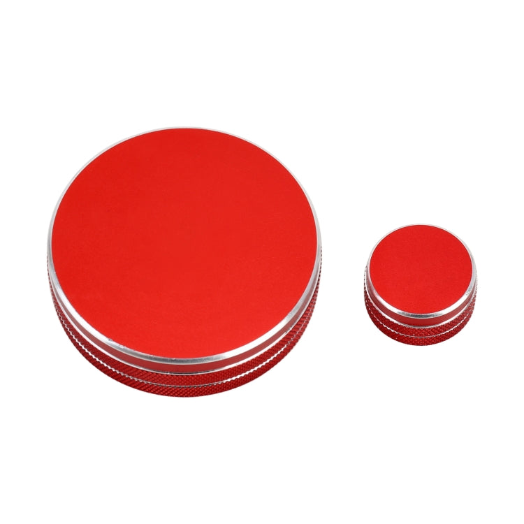 2 PCS Car Metal Central Control Knob Case for Cadillac (Red) - Decoration Rings by PMC Jewellery | Online Shopping South Africa | PMC Jewellery | Buy Now Pay Later Mobicred