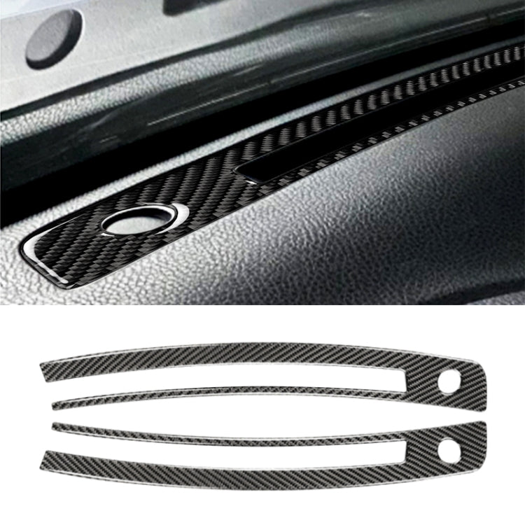 Car Carbon Fiber Central Control Instrument Air Outlet Decorative Sticker for Subaru BRZ / Toyota 86 2013-2020, Left and Right Drive Universal (Black) - Car Interior Mouldings by PMC Jewellery | Online Shopping South Africa | PMC Jewellery | Buy Now Pay Later Mobicred