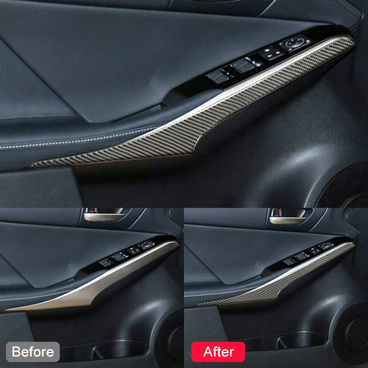 Car Carbon Fiber Door Decorative Strip for Lexus IS250 2013-, Left Drive - Car Interior Mouldings by PMC Jewellery | Online Shopping South Africa | PMC Jewellery | Buy Now Pay Later Mobicred