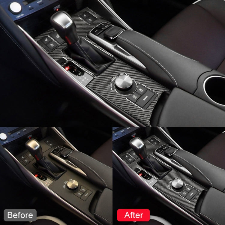 Car Carbon Fiber Gear Position Panel Decorative Sticker for Lexus IS250 2013-, Left Drive A Style - Car Interior Mouldings by PMC Jewellery | Online Shopping South Africa | PMC Jewellery | Buy Now Pay Later Mobicred