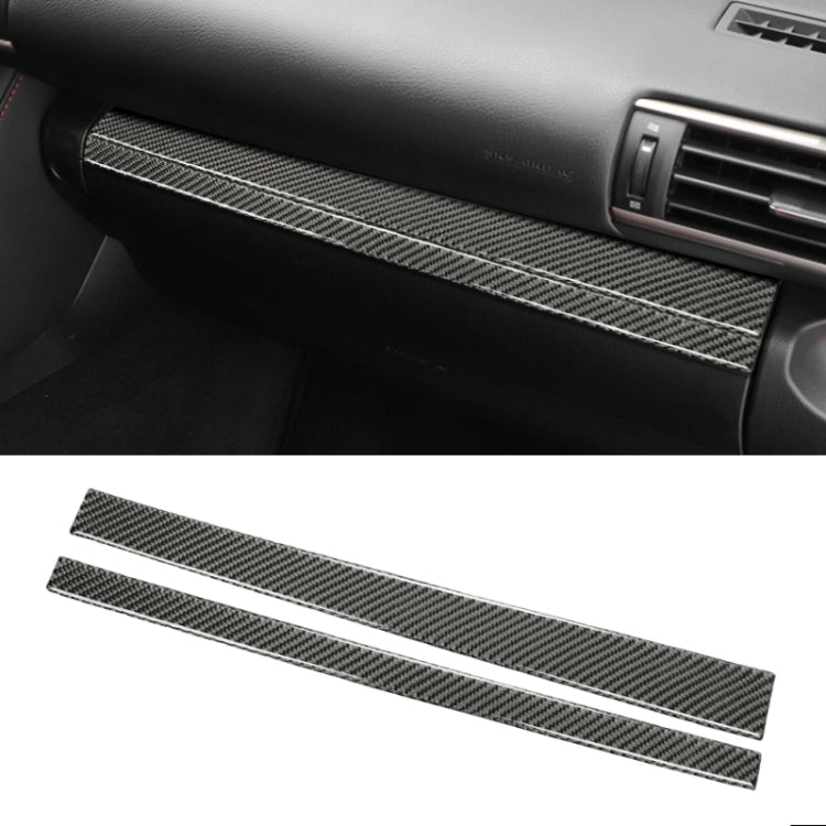 Car Carbon Fiber Storage Box Decorative Strip for Lexus IS250 2013-, Left Drive - Car Interior Mouldings by PMC Jewellery | Online Shopping South Africa | PMC Jewellery | Buy Now Pay Later Mobicred