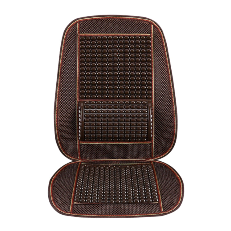 Car Seat Covers Summer Cool Imitation Wooden Beads Ventilation Breathable Seat Cushion(Coffee) - Seat Accessories by PMC TechLife | Online Shopping South Africa | PMC TechLife | Buy Now Pay Later Mobicred