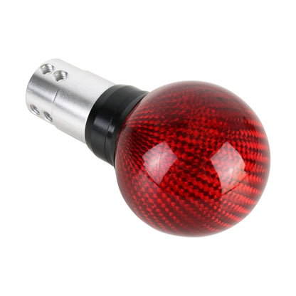 Universal Car Pressable Telescopic Carbon Fiber Gear Head Gear Shift Knob, Length: 9.5cm (Red) - Shift Knob by PMC Jewellery | Online Shopping South Africa | PMC Jewellery | Buy Now Pay Later Mobicred