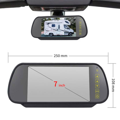 PZ469 Car Waterproof 170 Degree Brake Light View Camera + 7 inch Rearview Monitor for Nissan N200 2010-2017 - Rear View Cameras by PMC Jewellery | Online Shopping South Africa | PMC Jewellery | Buy Now Pay Later Mobicred