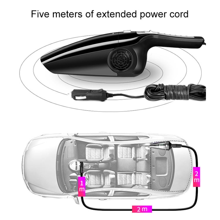 Eighth Generation Car Vacuum Cleaner 120W Wet and Dry Dual-use Strong Suction(Black) - Vacuum Cleaner by PMC TechLife | Online Shopping South Africa | PMC TechLife | Buy Now Pay Later Mobicred