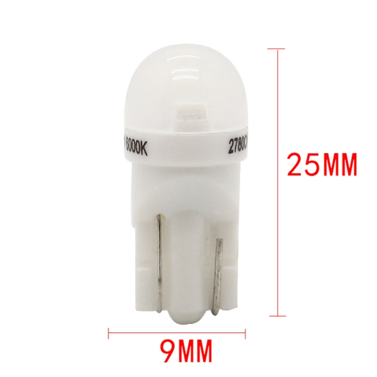 20 PCS T10 DC12V / 0.25W / 6500K / 20LM Car Round Head Plug-in Bubble Reading Light with 1LEDs SMD-3030 Lamps - Clearance Lights by PMC TechLife | Online Shopping South Africa | PMC TechLife | Buy Now Pay Later Mobicred