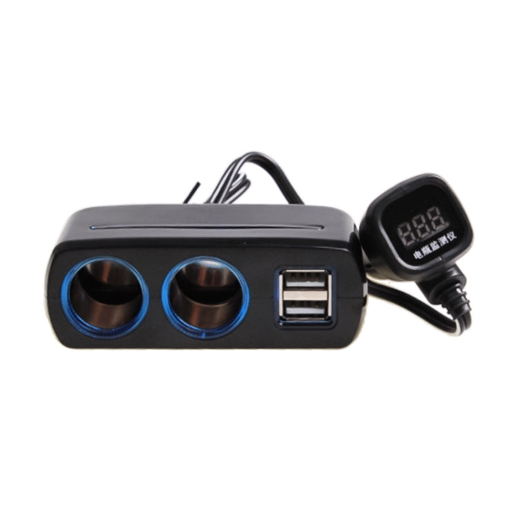 SHUNWEI SD-1928C 80W 3.1A Car 2 in 1 Dual USB Charger Cigarette Lighter with Voltage Detection - Cigar Socket by SHUNWEI | Online Shopping South Africa | PMC Jewellery | Buy Now Pay Later Mobicred