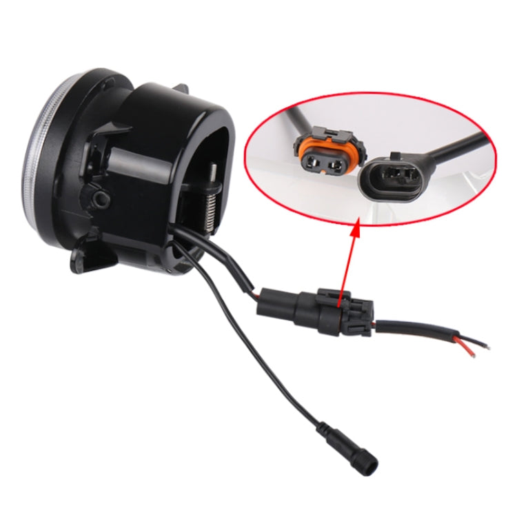 2 PCS DC12V-30V / 30W / 3A / 1440LM 12LEDs  4 inch Car LED Colorful Fog Light, Style: Black Background(Yellow Light) - free shipping - PMC TechLife - Order now!