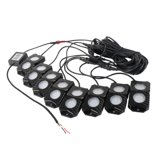 DC12-24V 18/27/36W 8 in 1 Dual-row RGB Mobile Phone Bluetooth APP Control Car Bottom Light / Chassis Light / Yacht Deck Light - Decorative Lights by PMC Jewellery | Online Shopping South Africa | PMC Jewellery | Buy Now Pay Later Mobicred