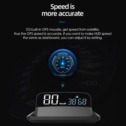 H400G Car 3.5 inch GPS Mode HUD Head-up Display Support Speed / Time / Distance Display - Head Up Display System by PMC Jewellery | Online Shopping South Africa | PMC Jewellery | Buy Now Pay Later Mobicred