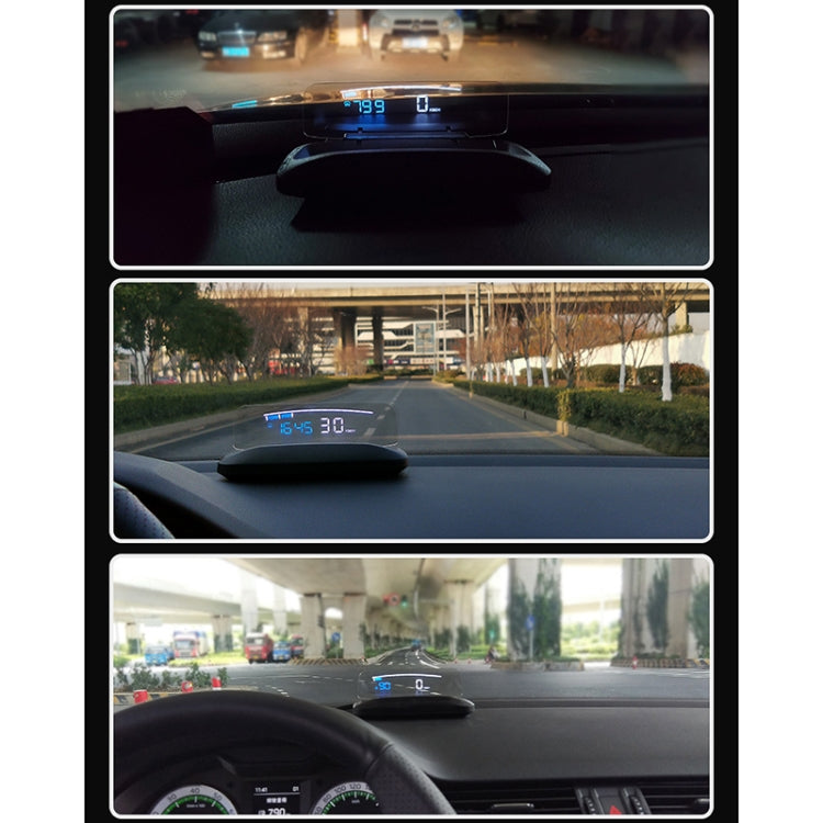 H402 Car 4 inch OBD Mode HUD Head-up Display Support Engine Failure Alarm / Water Temperature Alarm Voltage Alarm - Head Up Display System by PMC Jewellery | Online Shopping South Africa | PMC Jewellery | Buy Now Pay Later Mobicred