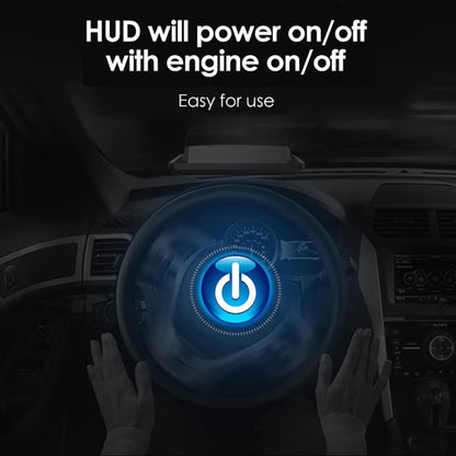 H402 Car 4 inch OBD Mode HUD Head-up Display Support Engine Failure Alarm / Water Temperature Alarm Voltage Alarm - Head Up Display System by PMC Jewellery | Online Shopping South Africa | PMC Jewellery | Buy Now Pay Later Mobicred