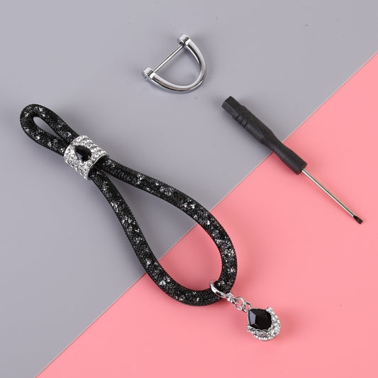 Car Diamond Metal + Plastic Keychain (Black) - Key Rings by PMC Jewellery | Online Shopping South Africa | PMC Jewellery