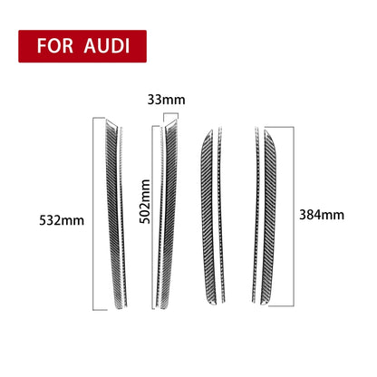 8 in 1 Car Carbon Fiber Door Panel Decorative Sticker for Audi A5 Hard Top 2008-, Left and Right Drive Universal - Car Interior Mouldings by PMC Jewellery | Online Shopping South Africa | PMC Jewellery | Buy Now Pay Later Mobicred