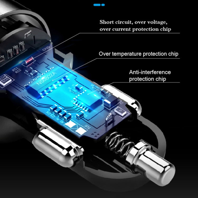 C1 Multifunctional Car Dual USB Charger MP3 Music Player Bluetooth FM Transmitter (Black) - Bluetooth Car Kits by PMC Jewellery | Online Shopping South Africa | PMC Jewellery | Buy Now Pay Later Mobicred