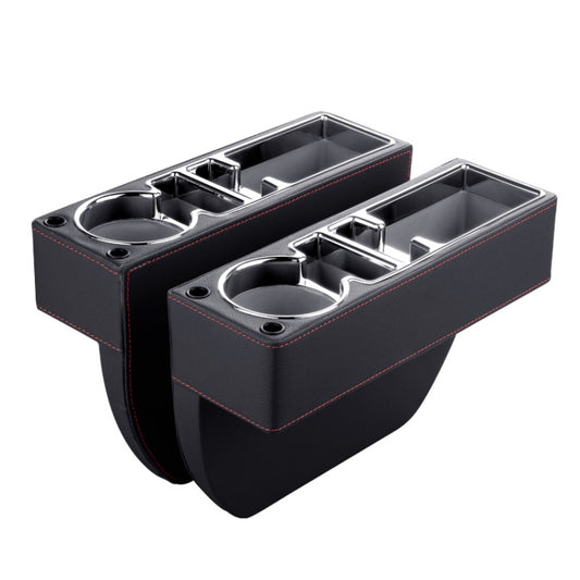 Car Multi-functional Console PU Leather Box Cup Holder Seat Gap Side Storage Box (Black) - Stowing Tidying by PMC Jewellery | Online Shopping South Africa | PMC Jewellery | Buy Now Pay Later Mobicred