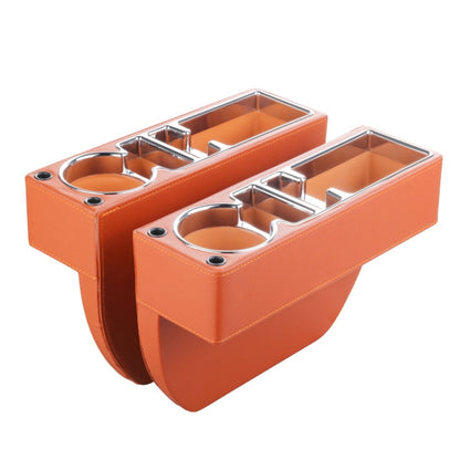 Car Multi-functional Console PU Leather Box Cup Holder Seat Gap Side Storage Box (Brown) - Stowing Tidying by PMC Jewellery | Online Shopping South Africa | PMC Jewellery | Buy Now Pay Later Mobicred