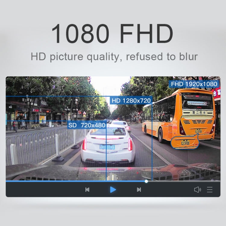 G30 2.4 inch Car 480P Single Recording Driving Recorder DVR Support Parking Monitoring / Loop Recording - Car DVRs by PMC TechLife | Online Shopping South Africa | PMC TechLife | Buy Now Pay Later Mobicred