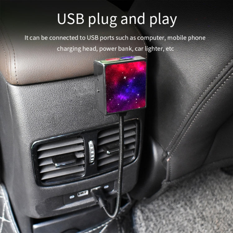 C208 5V 0.1W IPX4 USB Car Rotating Star Lights Red Blue Starry Sky Atmosphere Lamp - Atmosphere lights by PMC TechLife | Online Shopping South Africa | PMC TechLife | Buy Now Pay Later Mobicred