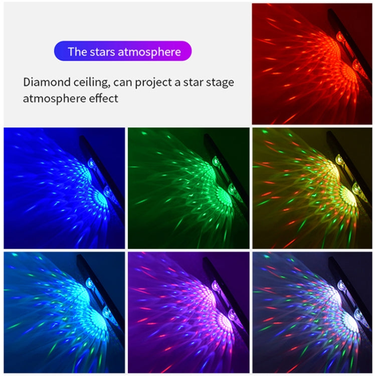 D88 5V 2.5W Car Colorful Starry Sky Atmosphere Lamp with Remote Control - Atmosphere lights by PMC Jewellery | Online Shopping South Africa | PMC Jewellery | Buy Now Pay Later Mobicred