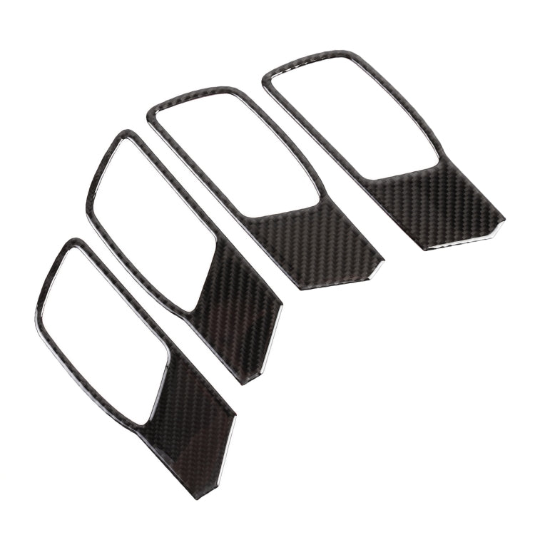 4 in 1 Car Carbon Fiber Door Inner Handle Decorative Sticker for WEY TANK 300 - Car Interior Mouldings by PMC Jewellery | Online Shopping South Africa | PMC Jewellery | Buy Now Pay Later Mobicred