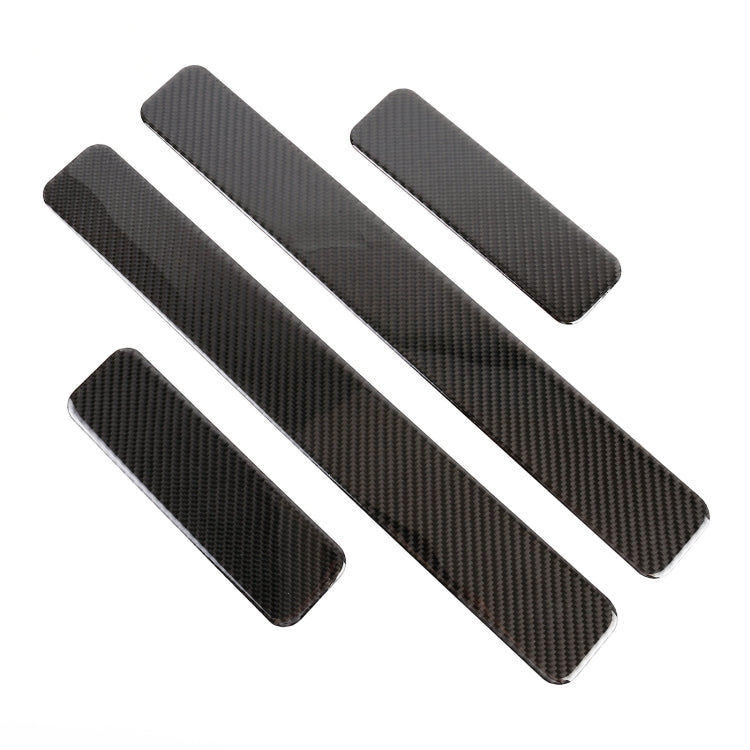 4 in 1 Car Carbon Fiber Welcome Pedal Panel Decorative Sticker for WEY TANK 300 - Car Interior Mouldings by PMC Jewellery | Online Shopping South Africa | PMC Jewellery | Buy Now Pay Later Mobicred