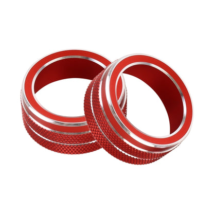 2 PCS Car Metal Air Conditioner Knob Case for Toyota Corolla / Levin / Allion / Yaris 2019-2021 (Red) - Decoration Rings by PMC Jewellery | Online Shopping South Africa | PMC Jewellery | Buy Now Pay Later Mobicred