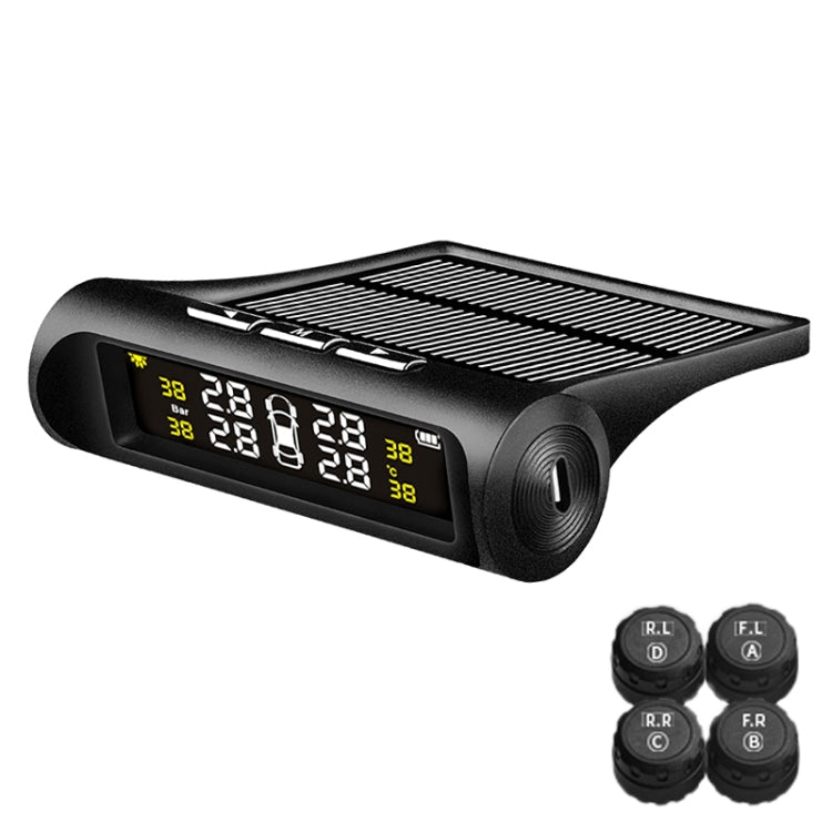 YB-Q0248 Universal Car Wireless Solar External Tire Pressure Monitor Detector - Tire Pressure Gauges by PMC TechLife | Online Shopping South Africa | PMC TechLife | Buy Now Pay Later Mobicred