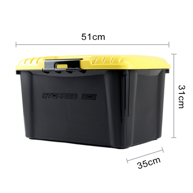 3R-2002 Car / Household Storage Box Sealed Box, Capacity: 40L(Yellow) - Stowing Tidying by 3R | Online Shopping South Africa | PMC Jewellery | Buy Now Pay Later Mobicred