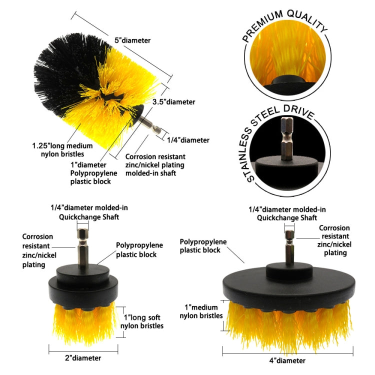 15 in 1 Floor Wall Window Glass Cleaning Descaling Electric Drill Brush Head Set, Random Color Delivery - Sponges, Cloths & Brushes by PMC Jewellery | Online Shopping South Africa | PMC Jewellery | Buy Now Pay Later Mobicred