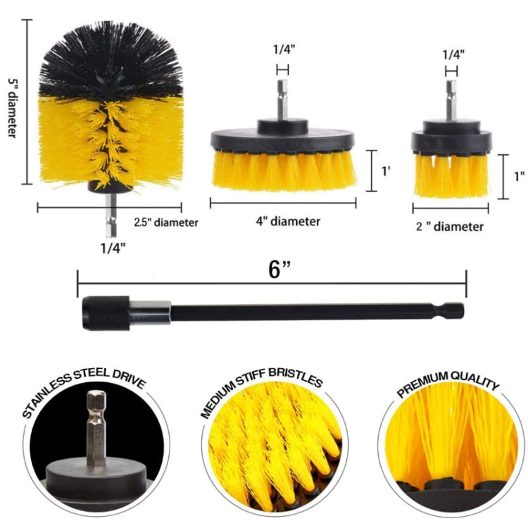 20 in 1 Floor Wall Window Glass Cleaning Descaling Electric Drill Brush Head Set - Sponges, Cloths & Brushes by PMC Jewellery | Online Shopping South Africa | PMC Jewellery | Buy Now Pay Later Mobicred