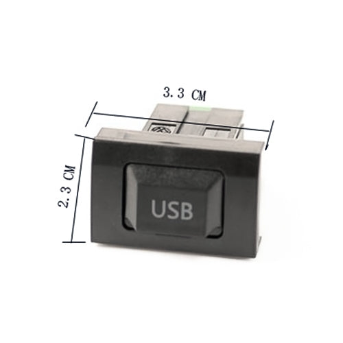 Car Center Console CD Reserved Position Modified USB Port 3.3x2.3cm + Cable Wiring Harness for Volkswagen / Audi / Skoda, Cable Length: 1m - Car Switches by PMC TechLife | Online Shopping South Africa | PMC TechLife | Buy Now Pay Later Mobicred