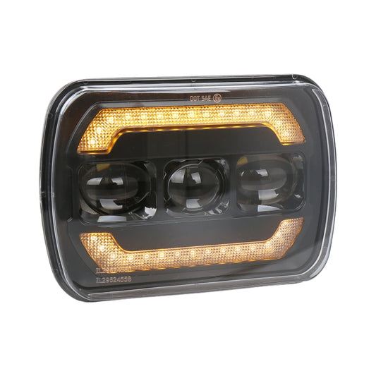 2073S 1 Pair 7 inch Car Square Headlight Work Light - Work Lights by PMC Jewellery | Online Shopping South Africa | PMC Jewellery | Buy Now Pay Later Mobicred